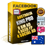 SUPER TRUST KING PRO Australian Facebook Ad Accounts - 8 BM Ad Accounts + 4 Ad Accounts on King Profile + 4 aged Fan Pages with huge organic reach and active subscribers