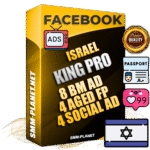 SUPER TRUST KING PRO Israeli Facebook Ad Accounts - 8 BM Ad Accounts + 4 Ad Accounts on King Profile + 4 aged Fan Pages with huge organic reach and active subscribers