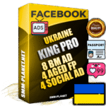 SUPER TRUST KING PRO Ukrainian Facebook Ad Accounts - 8 BM Ad Accounts + 4 Ad Accounts on King Profile + 4 aged Fan Pages with huge organic reach and active subscribers