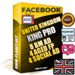 SUPER TRUST KING PRO English Facebook Ad Accounts - 8 BM Ad Accounts + 4 Ad Accounts on King Profile + 4 aged Fan Pages with huge organic reach and active subscribers