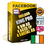 SUPER TRUST KING PRO Irish Facebook Ad Accounts - 8 BM Ad Accounts + 4 Ad Accounts on King Profile + 4 aged Fan Pages with huge organic reach and active subscribers