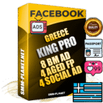 SUPER TRUST KING PRO Greek Facebook Ad Accounts - 8 BM Ad Accounts + 4 Ad Accounts on King Profile + 4 aged Fan Pages with huge organic reach and active subscribers