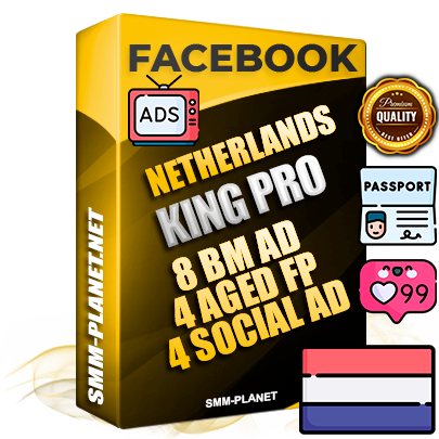 SUPER TRUST KING PRO Dutch Facebook Ad Accounts - 8 BM Ad Accounts + 4 Ad Accounts on King Profile + 4 aged Fan Pages with huge organic reach and active subscribers