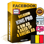 SUPER TRUST KING PRO Belgian Facebook Ad Accounts - 8 BM Ad Accounts + 4 Ad Accounts on King Profile + 4 aged Fan Pages with huge organic reach and active subscribers