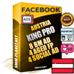 SUPER TRUST KING PRO Austrian Facebook Ad Accounts - 8 BM Ad Accounts + 4 Ad Accounts on King Profile + 4 aged Fan Pages with huge organic reach and active subscribers