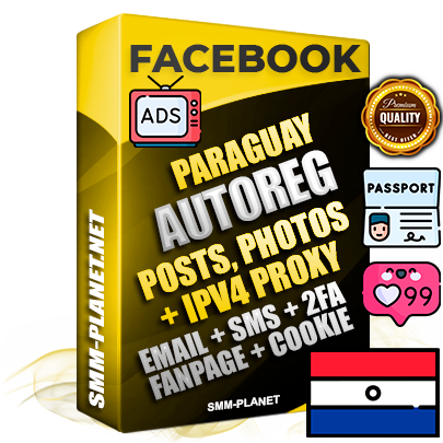 Ultimate Paraguayan PREMIUM AutoReg Facebook Accounts - Fully Loaded (Posts : Multi-Photos : Info)