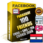 Elite Paraguayan PREMIUM Handcrafted Facebook Accounts - 100 Authentic Live Friends with High Trust for Ads