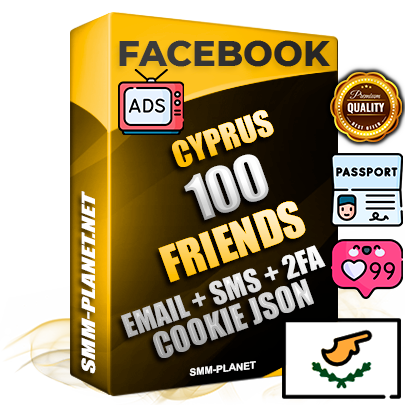 Elite Cyprus PREMIUM Handcrafted Facebook Accounts - 100 Authentic Live Friends with High Trust for Ads