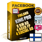 SUPER TRUST KING PRO Finnish Facebook Ad Accounts - 8 BM Ad Accounts + 4 Ad Accounts on King Profile + 4 aged Fan Pages with huge organic reach and active subscribers