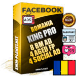 SUPER TRUST KING PRO Romanian Facebook Ad Accounts - 8 BM Ad Accounts + 4 Ad Accounts on King Profile + 4 aged Fan Pages with huge organic reach and active subscribers