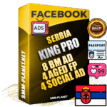 SUPER TRUST KING PRO Serbian Facebook Ad Accounts - 8 BM Ad Accounts + 4 Ad Accounts on King Profile + 4 aged Fan Pages with huge organic reach and active subscribers
