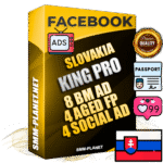 SUPER TRUST KING PRO Slovak Facebook Ad Accounts - 8 BM Ad Accounts + 4 Ad Accounts on King Profile + 4 aged Fan Pages with huge organic reach and active subscribers