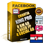 SUPER TRUST KING PRO Croatian Facebook Ad Accounts - 8 BM Ad Accounts + 4 Ad Accounts on King Profile + 4 aged Fan Pages with huge organic reach and active subscribers