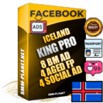 SUPER TRUST KING PRO Icelandic Facebook Ad Accounts - 8 BM Ad Accounts + 4 Ad Accounts on King Profile + 4 aged Fan Pages with huge organic reach and active subscribers