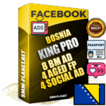 SUPER TRUST KING PRO Bosnian Facebook Ad Accounts - 8 BM Ad Accounts + 4 Ad Accounts on King Profile + 4 aged Fan Pages with huge organic reach and active subscribers