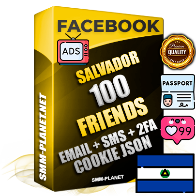 Elite Salvadoran PREMIUM Handcrafted Facebook Accounts - 100 Authentic Live Friends with High Trust for Ads
