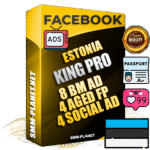 SUPER TRUST KING PRO Estonian Facebook Ad Accounts - 8 BM Ad Accounts + 4 Ad Accounts on King Profile + 4 aged Fan Pages with huge organic reach and active subscribers