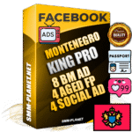 SUPER TRUST KING PRO Montenegrin Facebook Ad Accounts - 8 BM Ad Accounts + 4 Ad Accounts on King Profile + 4 aged Fan Pages with huge organic reach and active subscribers