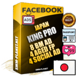 SUPER TRUST KING PRO Japanese Facebook Ad Accounts - 8 BM Ad Accounts + 4 Ad Accounts on King Profile + 4 aged Fan Pages with huge organic reach and active subscribers
