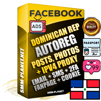 Ultimate Dominican PREMIUM AutoReg Facebook Accounts - Fully Loaded (Posts : Multi-Photos : Info)