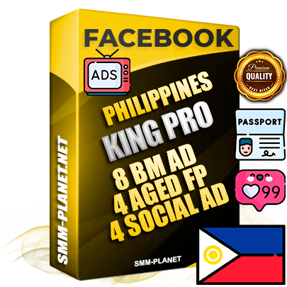 SUPER TRUST KING PRO Filipino Facebook Ad Accounts - 8 BM Ad Accounts + 4 Ad Accounts on King Profile + 4 aged Fan Pages with huge organic reach and active subscribers
