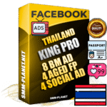 SUPER TRUST KING PRO Thai Facebook Ad Accounts - 8 BM Ad Accounts + 4 Ad Accounts on King Profile + 4 aged Fan Pages with huge organic reach and active subscribers