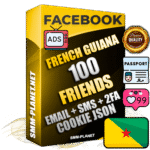 Elite Guiana PREMIUM Handcrafted Facebook Accounts - 100 Authentic Live Friends with High Trust for Ads