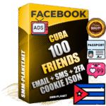 Elite Cuban PREMIUM Handcrafted Facebook Accounts - 100 Authentic Live Friends with High Trust for Ads