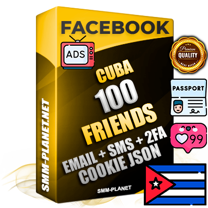 Elite Cuban PREMIUM Handcrafted Facebook Accounts - 100 Authentic Live Friends with High Trust for Ads