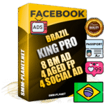 SUPER TRUST KING PRO Brazilian Facebook Ad Accounts - 8 BM Ad Accounts + 4 Ad Accounts on King Profile + 4 aged Fan Pages with huge organic reach and active subscribers