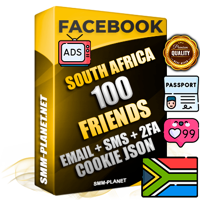 Elite South African PREMIUM Handcrafted Facebook Accounts - 100 Authentic Live Friends with High Trust for Ads