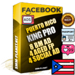 SUPER TRUST KING PRO Puerto Rican Facebook Ad Accounts - 8 BM Ad Accounts + 4 Ad Accounts on King Profile + 4 aged Fan Pages with huge organic reach and active subscribers