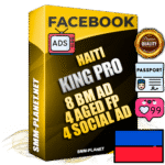 SUPER TRUST KING PRO Haitian Facebook Ad Accounts - 8 BM Ad Accounts + 4 Ad Accounts on King Profile + 4 aged Fan Pages with huge organic reach and active subscribers