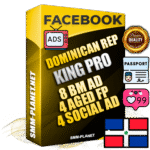 SUPER TRUST KING PRO Dominican Facebook Ad Accounts - 8 BM Ad Accounts + 4 Ad Accounts on King Profile + 4 aged Fan Pages with huge organic reach and active subscribers