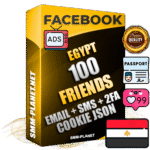 Elite Egyptian PREMIUM Handcrafted Facebook Accounts - 100 Authentic Live Friends with High Trust for Ads