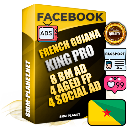 SUPER TRUST KING PRO Guiana Facebook Ad Accounts - 8 BM Ad Accounts + 4 Ad Accounts on King Profile + 4 aged Fan Pages with huge organic reach and active subscribers