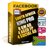 SUPER TRUST KING PRO South African Facebook Ad Accounts - 8 BM Ad Accounts + 4 Ad Accounts on King Profile + 4 aged Fan Pages with huge organic reach and active subscribers
