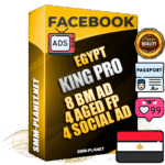 SUPER TRUST KING PRO Egyptian Facebook Ad Accounts - 8 BM Ad Accounts + 4 Ad Accounts on King Profile + 4 aged Fan Pages with huge organic reach and active subscribers