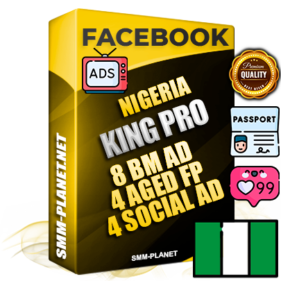 SUPER TRUST KING PRO Nigerian Facebook Ad Accounts - 8 BM Ad Accounts + 4 Ad Accounts on King Profile + 4 aged Fan Pages with huge organic reach and active subscribers