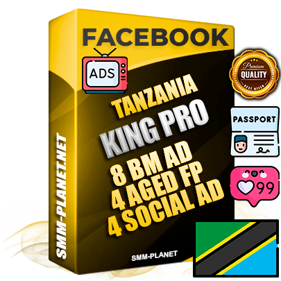 SUPER TRUST KING PRO Tanzanian Facebook Ad Accounts - 8 BM Ad Accounts + 4 Ad Accounts on King Profile + 4 aged Fan Pages with huge organic reach and active subscribers