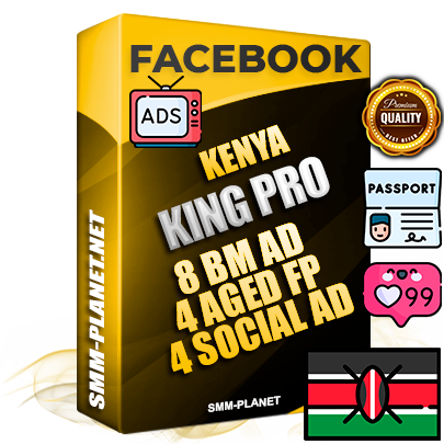 SUPER TRUST KING PRO Kenyan Facebook Ad Accounts - 8 BM Ad Accounts + 4 Ad Accounts on King Profile + 4 aged Fan Pages with huge organic reach and active subscribers