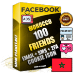 Elite Moroccan PREMIUM Handcrafted Facebook Accounts - 100 Authentic Live Friends with High Trust for Ads