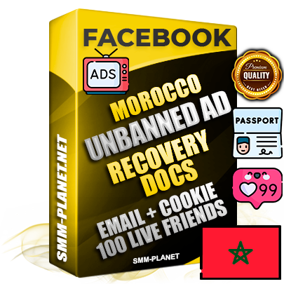 Premium Moroccan Unbanned FB Ad Accounts with Recovery Docs