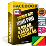 SUPER TRUST KING PRO Congo Rep Facebook Ad Accounts - 8 BM Ad Accounts + 4 Ad Accounts on King Profile + 4 aged Fan Pages with huge organic reach and active subscribers