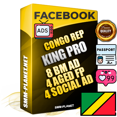 SUPER TRUST KING PRO Congo Rep Facebook Ad Accounts - 8 BM Ad Accounts + 4 Ad Accounts on King Profile + 4 aged Fan Pages with huge organic reach and active subscribers