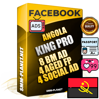 SUPER TRUST KING PRO Angolan Facebook Ad Accounts - 8 BM Ad Accounts + 4 Ad Accounts on King Profile + 4 aged Fan Pages with huge organic reach and active subscribers