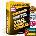 SUPER TRUST KING PRO Mozambican Facebook Ad Accounts - 8 BM Ad Accounts + 4 Ad Accounts on King Profile + 4 aged Fan Pages with huge organic reach and active subscribers