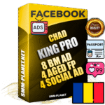 SUPER TRUST KING PRO Chadian Facebook Ad Accounts - 8 BM Ad Accounts + 4 Ad Accounts on King Profile + 4 aged Fan Pages with huge organic reach and active subscribers