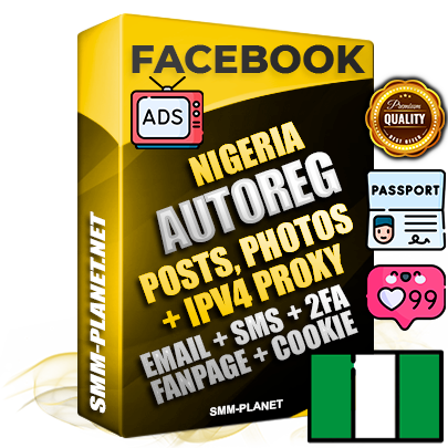 Ultimate Nigerian PREMIUM AutoReg Facebook Accounts - Fully Loaded (Posts : Multi-Photos : Info)