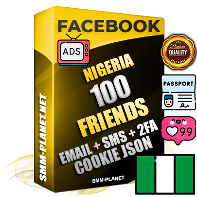 Elite Nigerian PREMIUM Handcrafted Facebook Accounts - 100 Authentic Live Friends with High Trust for Ads